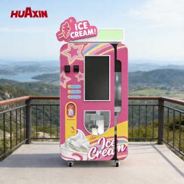 Self-Service Robotic Ice Cream Kiosk | 24/7 Automated Soft Serve Station for Commercial Profit